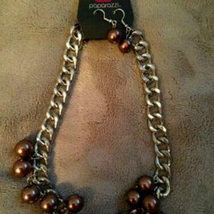 Paparazzi Necklace with Matching Earrings